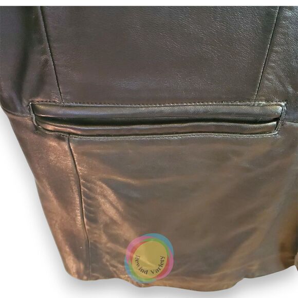 Vintage 80s 90s Guess Leather Blazer Jacket Mens XL Hip Hop Grunge Streetwear - Picture 7 of 16